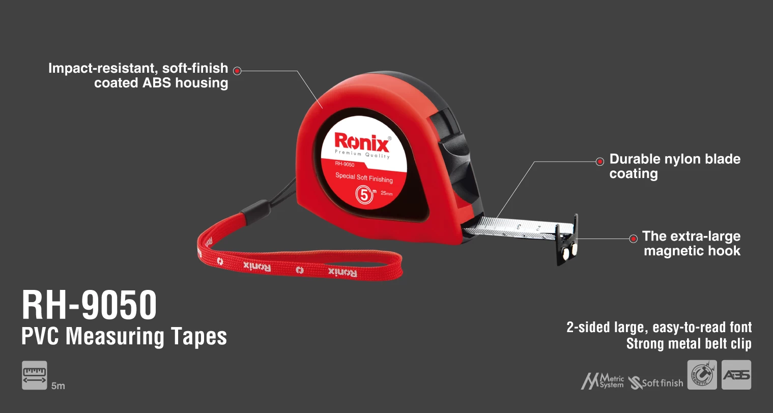 متر پلاستیکی 5 متری کد RH-9050