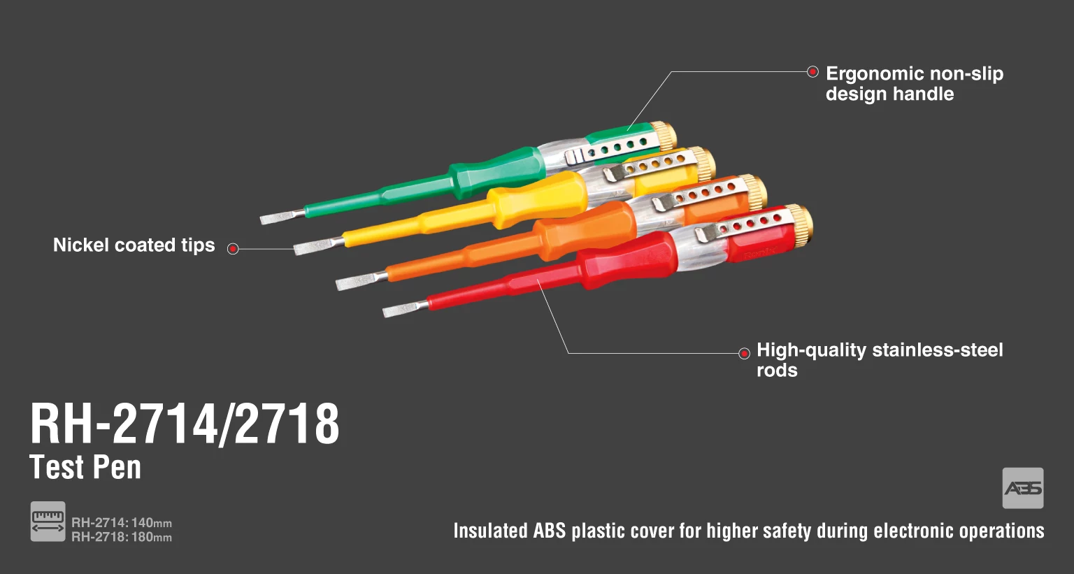 فازمتر 140 میلی متری دو سو کد RH-2714